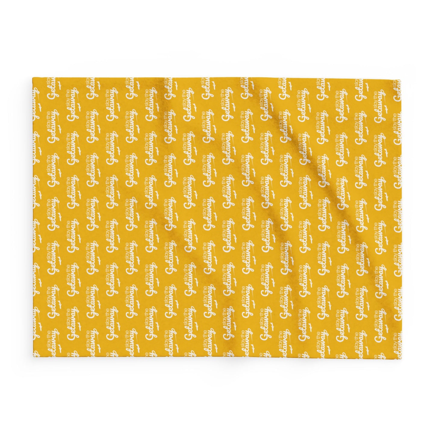 Cozy Getaway Arctic Fleece Blanket in Yellow