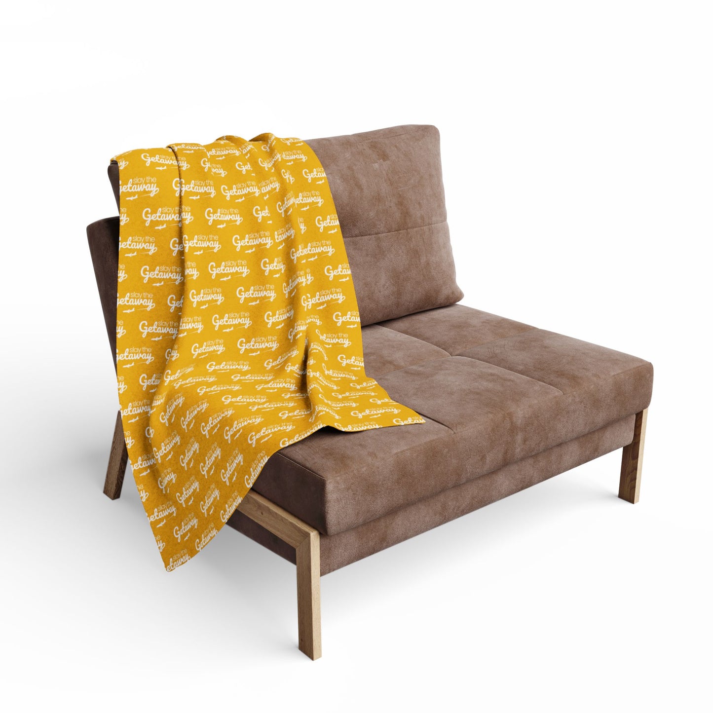 Cozy Getaway Arctic Fleece Blanket in Yellow