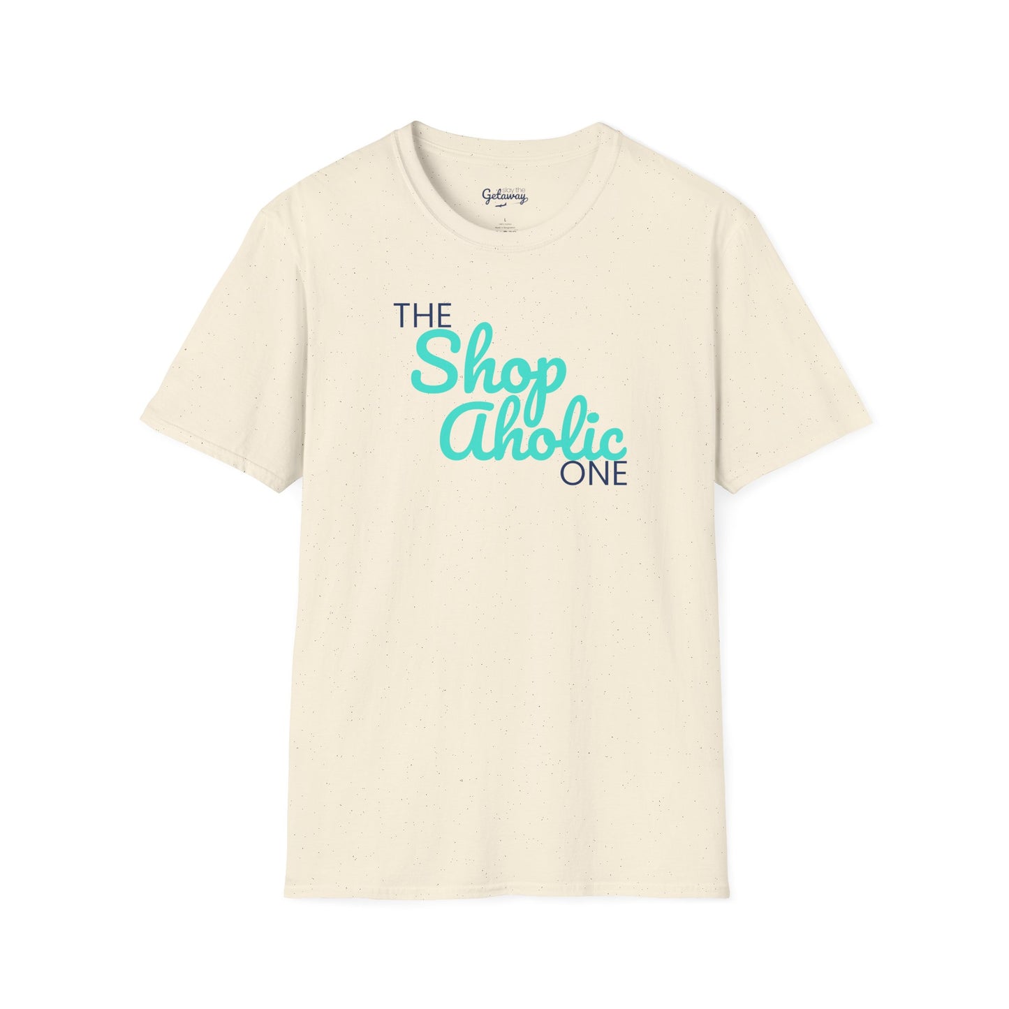 Trip Style - Shop Aholic - Unisex Softstyle T-Shirt, Summer Tee, Vacation Apparel, Beach Shirt, Relaxation Wear, Gift for Pool Lovers