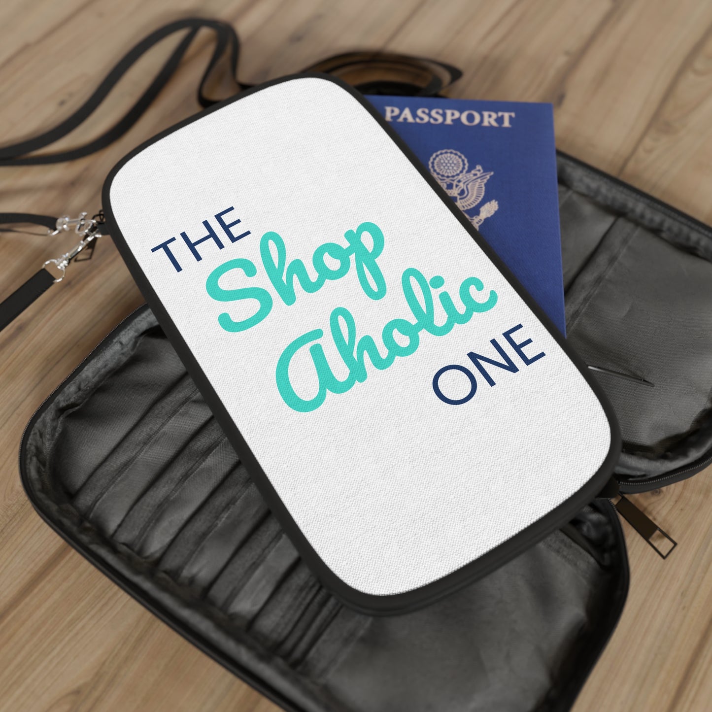Trip Style - Shop Aholic - Passport Wallet - Travel Accessory, Vacation Organizer, Gift for Travelers, Beach Lovers, Summer Essentials