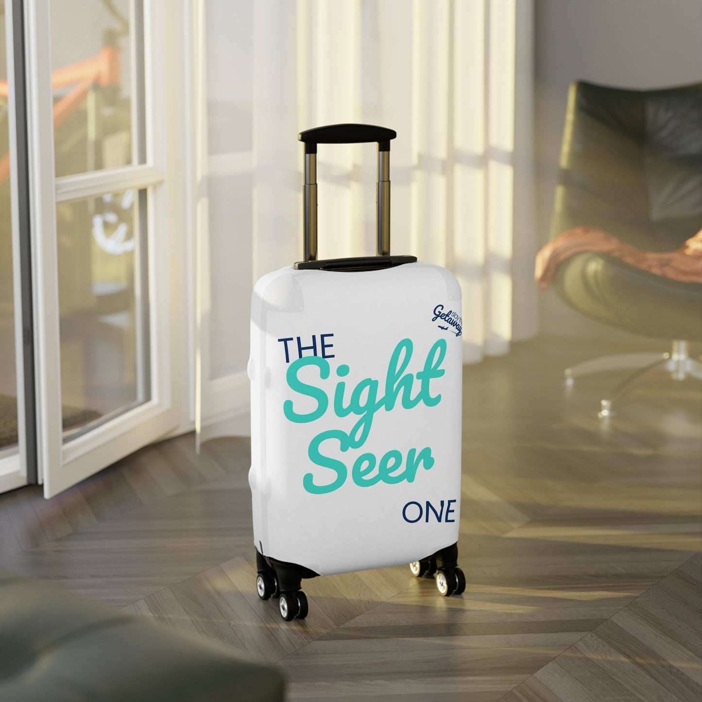 Trip Style Luggage Covers – Sight Seer - Fun Travel Accessory for Vacation, Gift for Travelers, Beach Lovers, Summer Getaways, Travel in Style