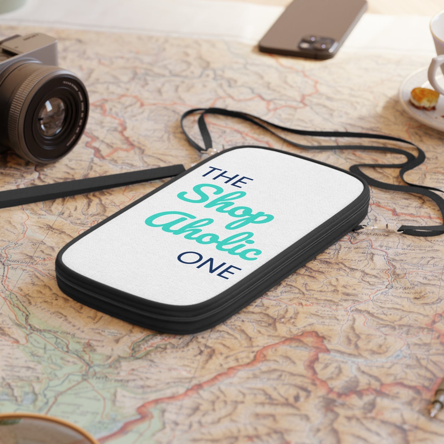 Trip Style - Shop Aholic - Passport Wallet - Travel Accessory, Vacation Organizer, Gift for Travelers, Beach Lovers, Summer Essentials
