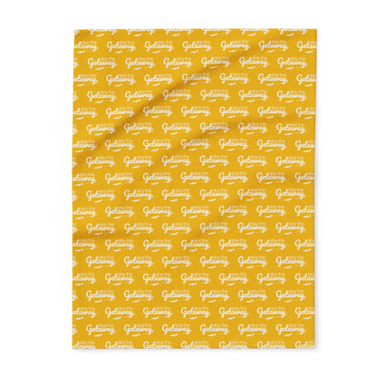 Cozy Getaway Arctic Fleece Blanket in Yellow