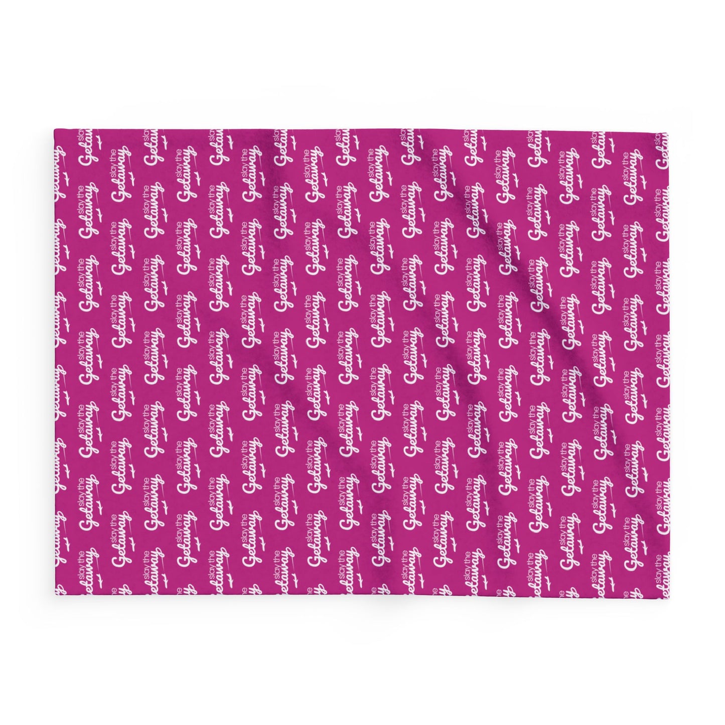 Cozy Getaway Arctic Fleece Blanket in Pink