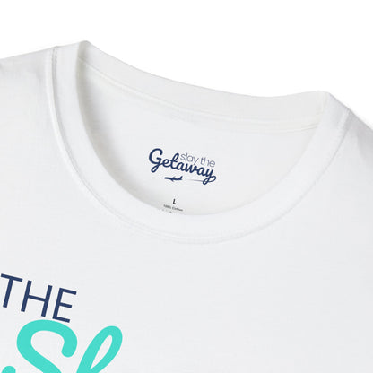 Trip Style - Shop Aholic - Unisex Softstyle T-Shirt, Summer Tee, Vacation Apparel, Beach Shirt, Relaxation Wear, Gift for Pool Lovers