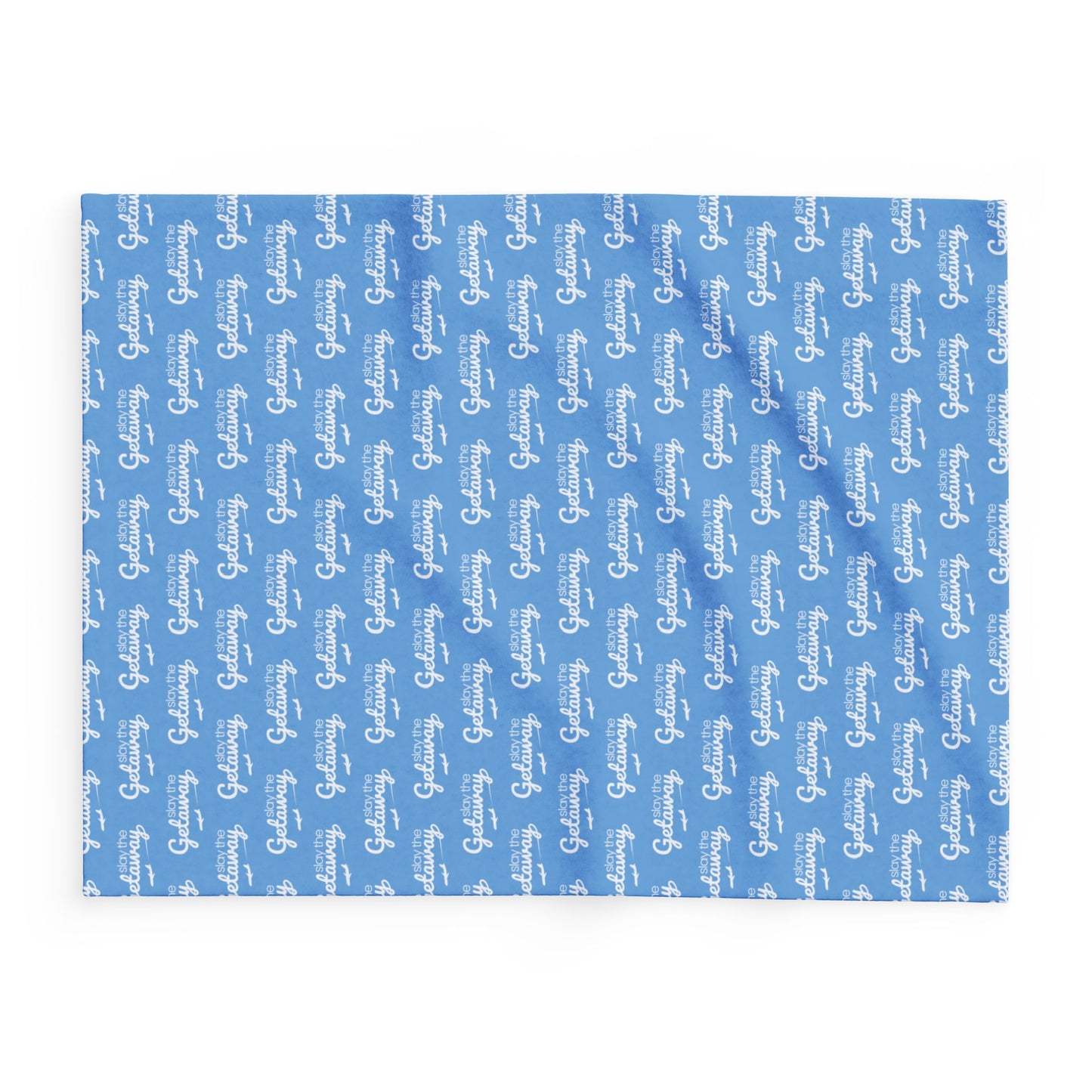 Cozy Getaway Arctic Fleece Blanket in Light Blue