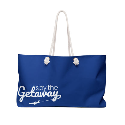 Weekender Tote - Slay the Getaway Adventure Bag in Dark Blue