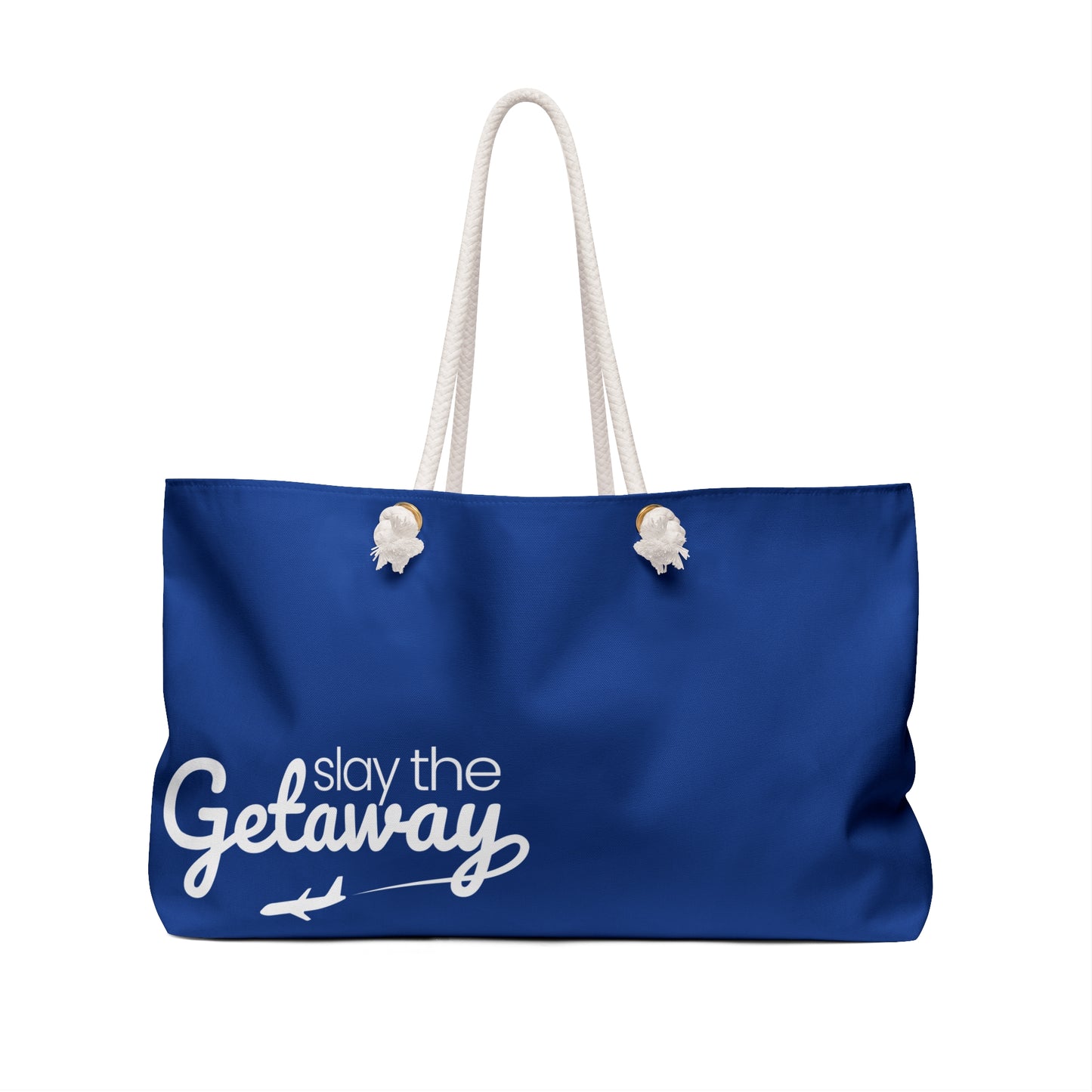 Weekender Tote - Slay the Getaway Adventure Bag in Dark Blue