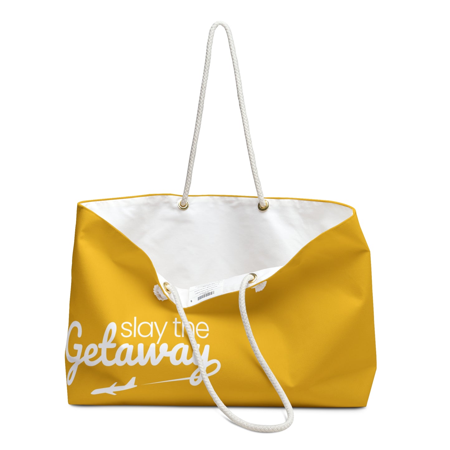 Weekender Tote - Slay the Getaway Adventure Bag in Yellow