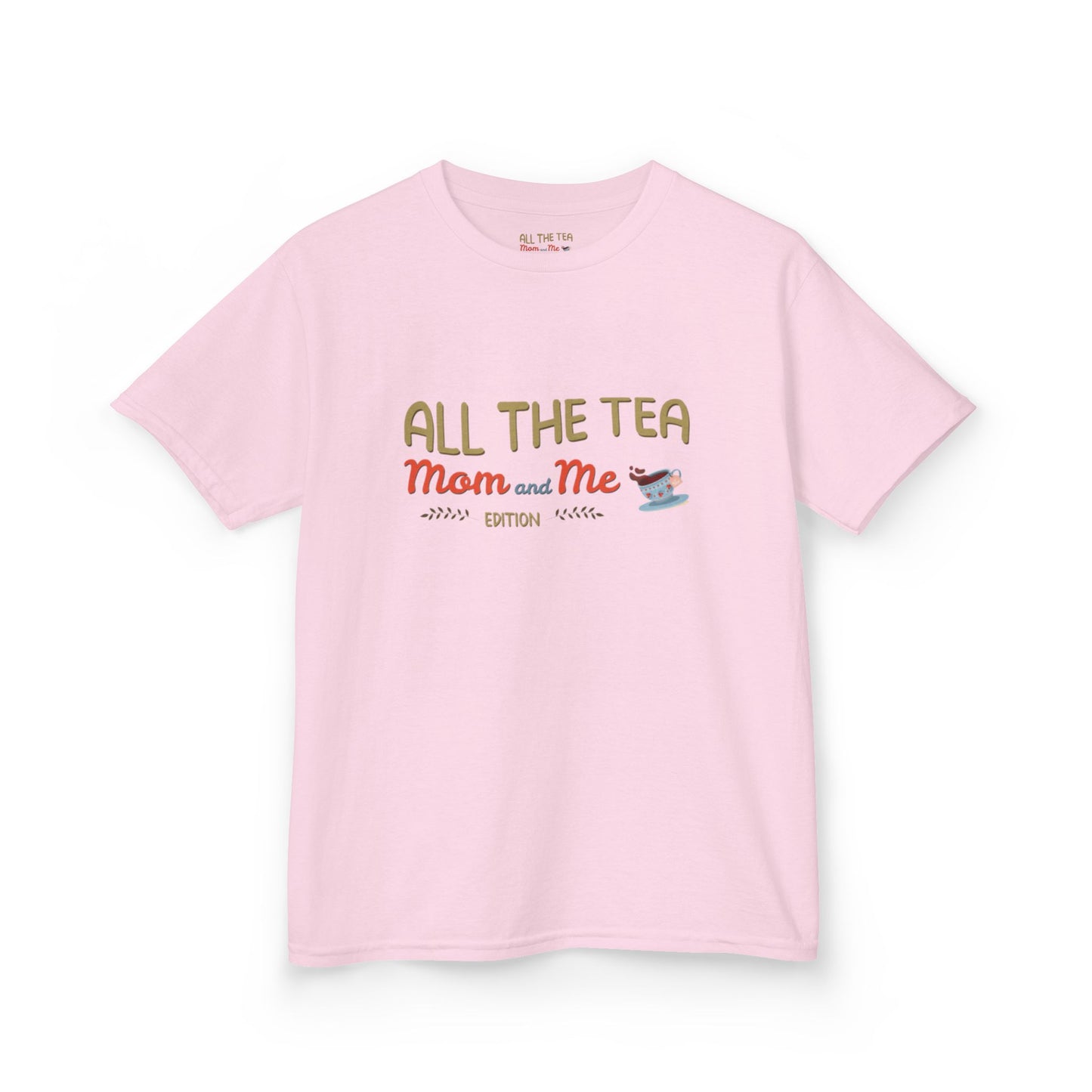 All the Tea: Mom and Me Edition Kids Logo Heavy Tee