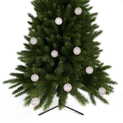 We're Going. Period. -  Celebratory Ceramic Ornaments: Perfect for Holiday Decor, Tree Ornaments, Yearly Memories, Gifts, Keepsakes