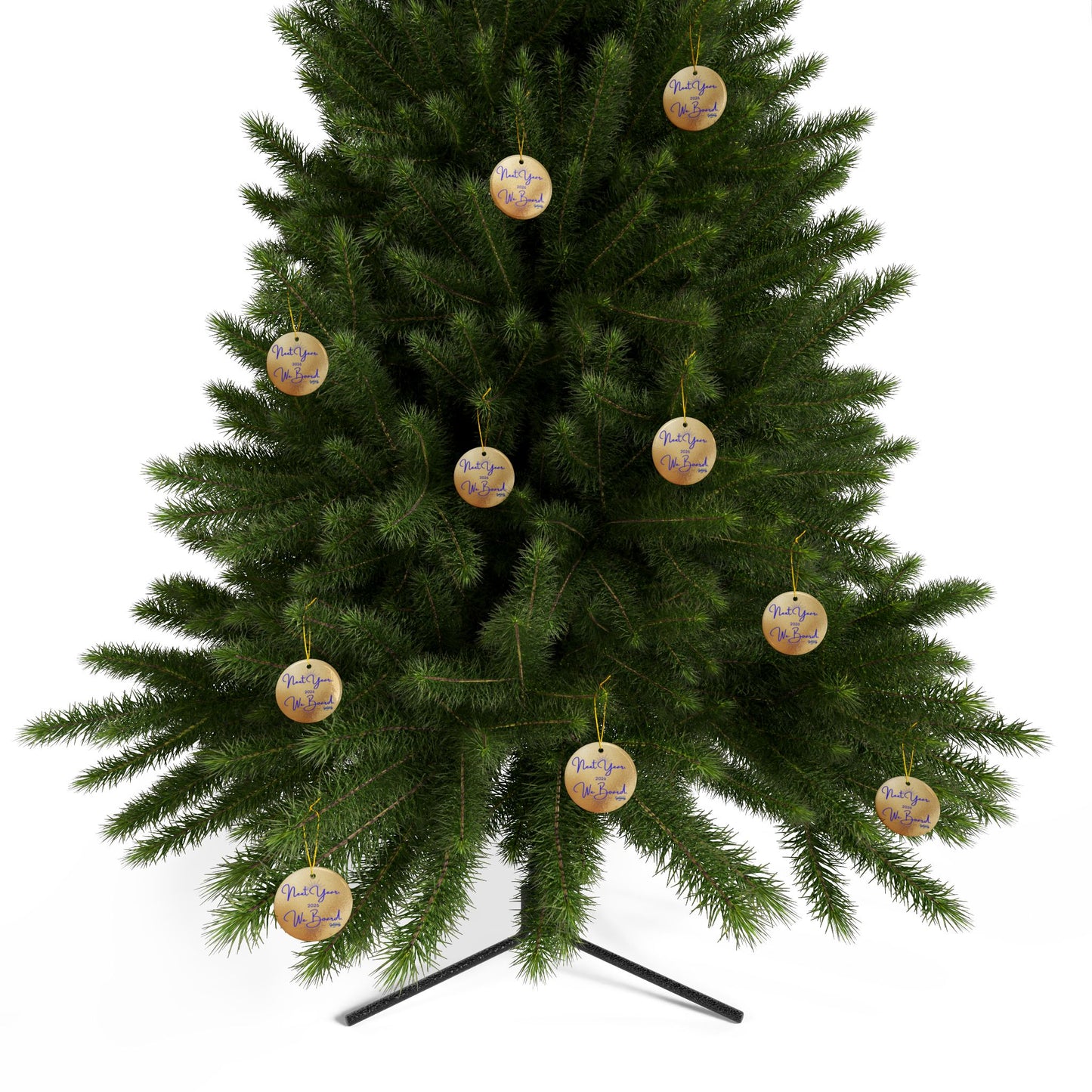 Next Year, We Board. - Celebratory Ceramic Ornaments: Perfect for Holiday Decor, Tree Ornaments, Yearly Memories, Gifts, Keepsakes